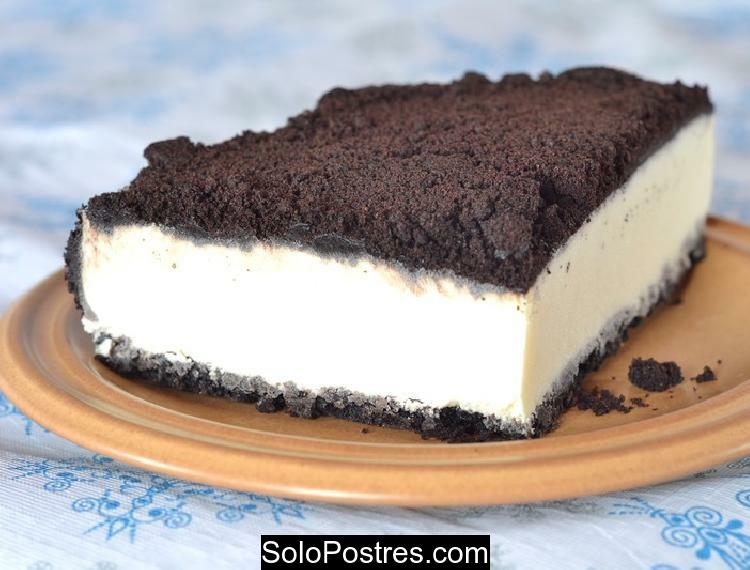 Cheesecake de galletitas oreo y chocolate blanco