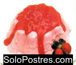 Mousse de frutilla light para diabéticos