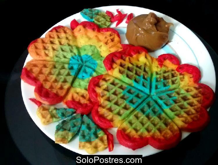 Waffles Arcoiris 