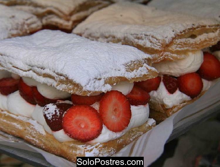 Torta o pastel de milhojas