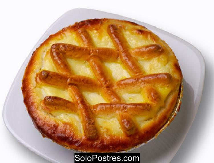 Tarta de ricota con masa de galletitas