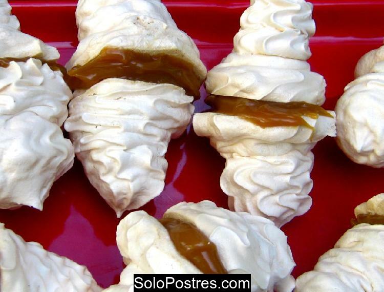 Merengues con dulce de leche apto para celíacos