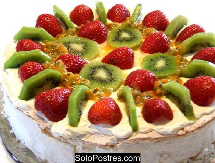 Cheesecake de kiwi y frutillas (fresas)