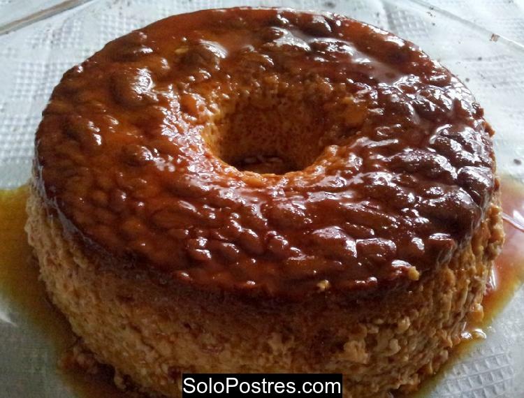 Flan de peras