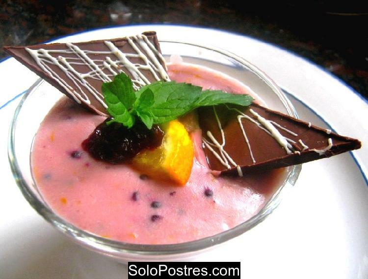 Crema de moras y naranja, light, diabéticos y celíacos