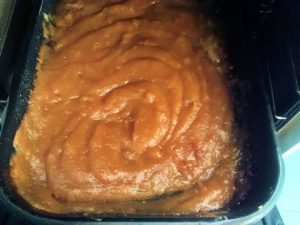 dulce de membrillo sacado del horno