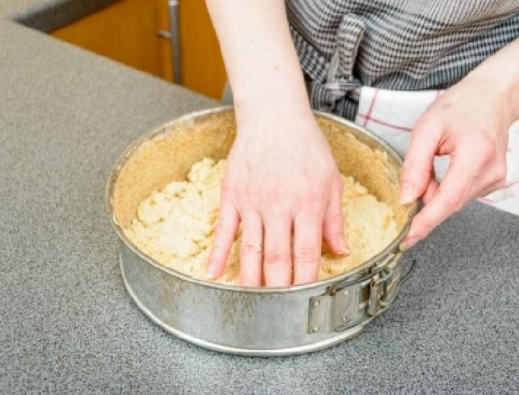 masa de tarta con galletas