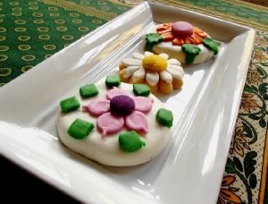 Tentadoras galletitas decoradas con flores