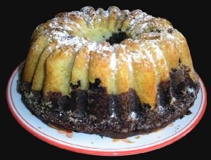 Torta marmolada en microondas