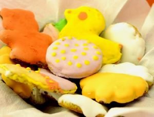 Galletitas infantiles bañadas con glasé y aptas para celíacos