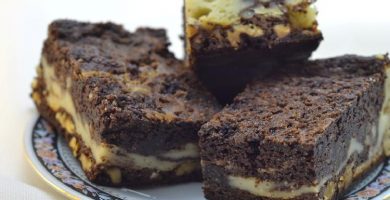 receta de brownie marmoleado