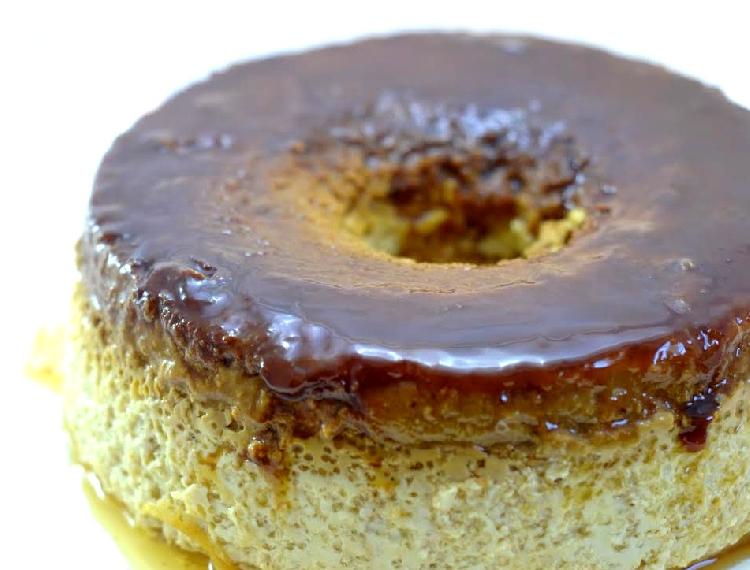 flan en microondas leche condensada