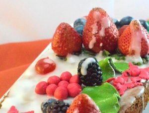 Budín navideño con frutas