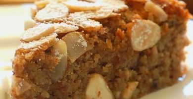 Torta muy delicada con almendras