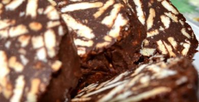 Salchichón de chocolate