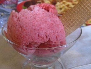 Helado de frutilla light diabéticos y celíacos