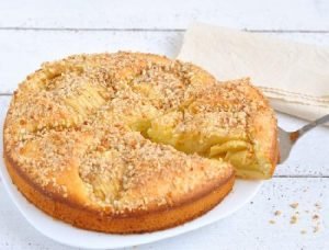Tarta de duraznos light