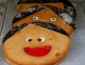 Galletitas bañadas de colores