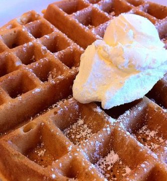 Masa básica de waffles de chocolate