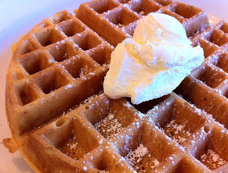 Masa básica de waffles de chocolate