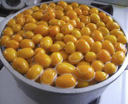 Dulce de quinotos o quinotos en almíbar