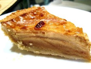 torta de peras en capas