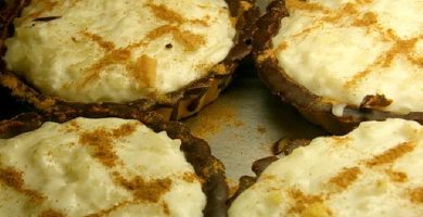 arroz con leche y chocolate