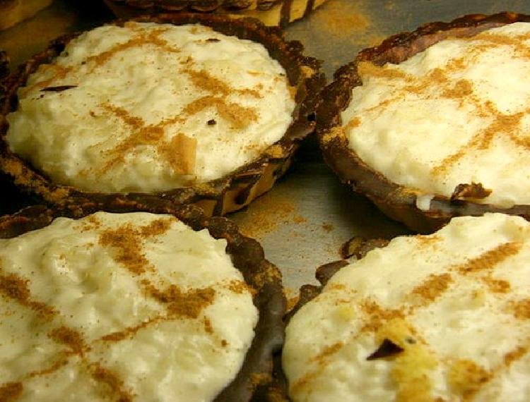 arroz con leche y chocolate