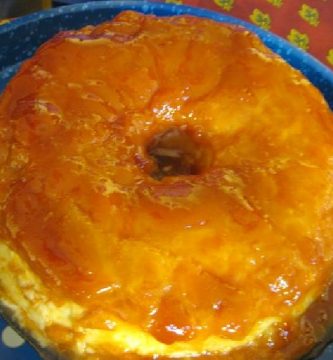 flan manzana