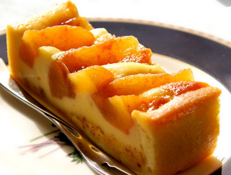 tarta crema pastelera y manzanas