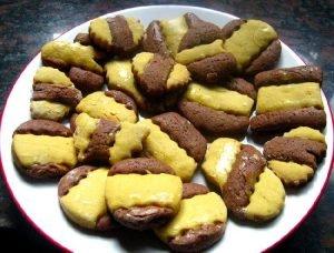 Galletitas de vainilla y chocolate