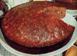 torta de chocolate y nueces