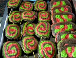 Galletitas chupetín de chocolate y colores varios