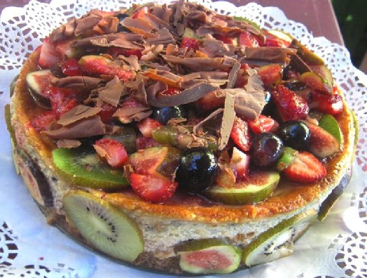 Cheesecake de chocolate blanco