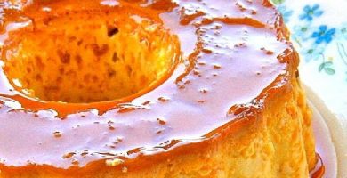 flan de dulce de leche