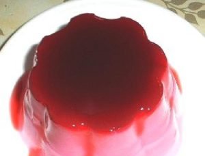 Flan de frutilla light para diabéticos