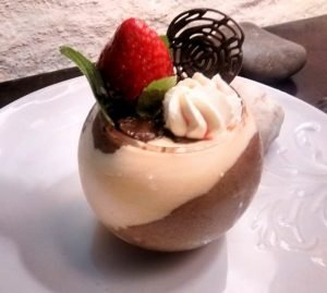 copa crema chocolate naranja