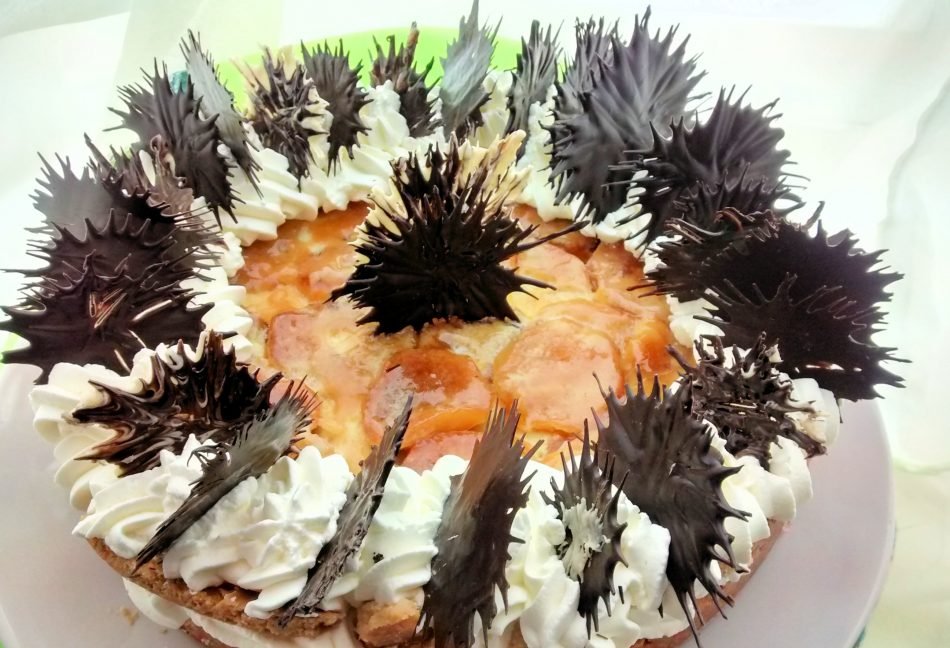 Tarta de ciruelas frescas