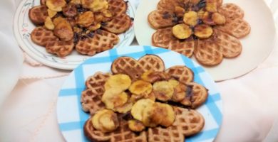 waffles de banana