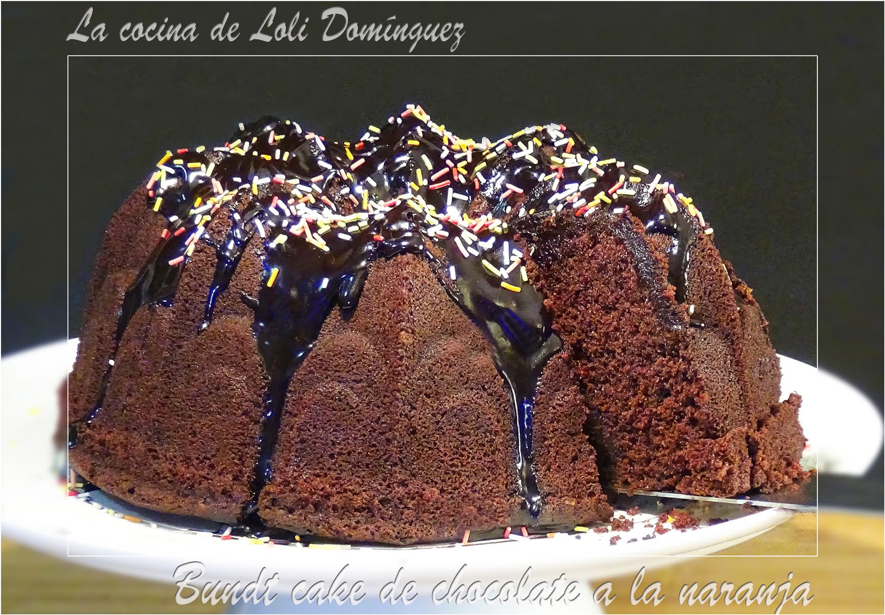 Bundt cake de chocolate a la naranja