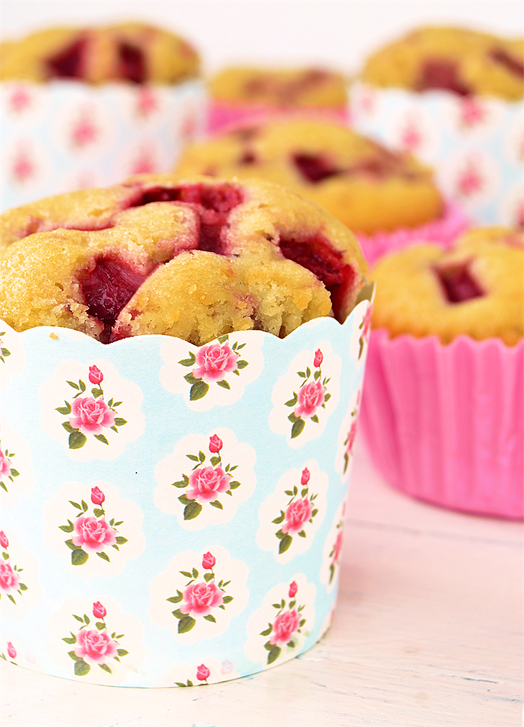 Muffins con frutillas