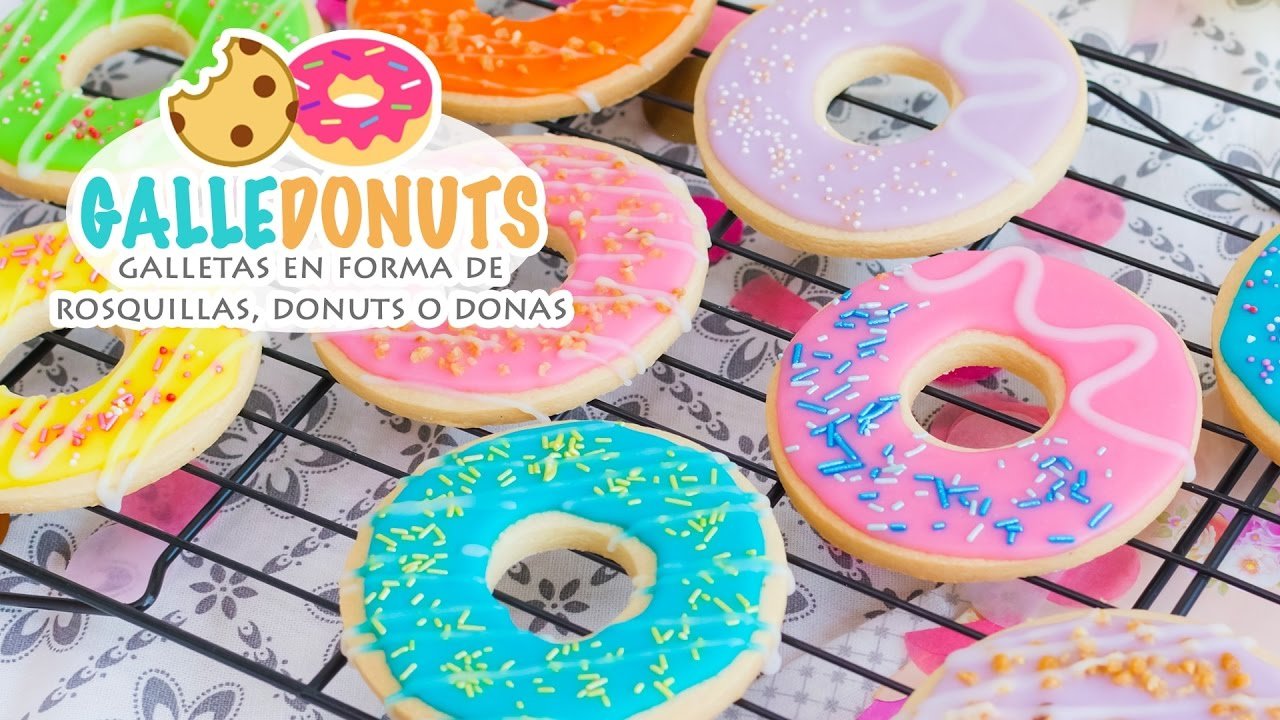 Galletas en forma de rosquillas, donuts o donas