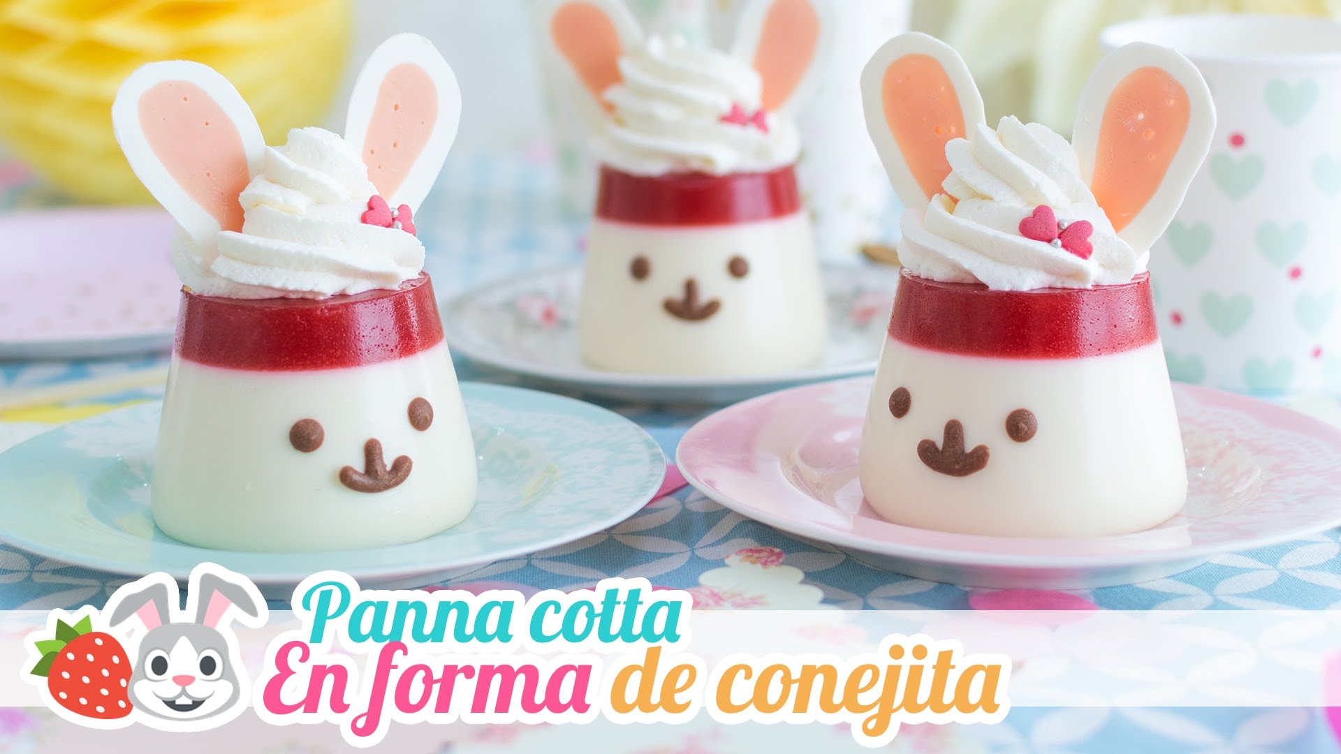 Panna cotta en forma de conejita