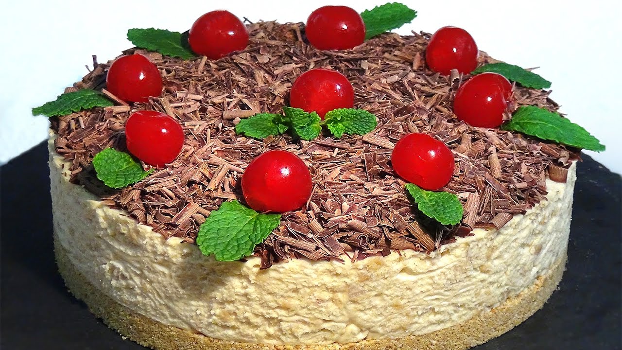 Tarta de turrón de Jijona sin horno