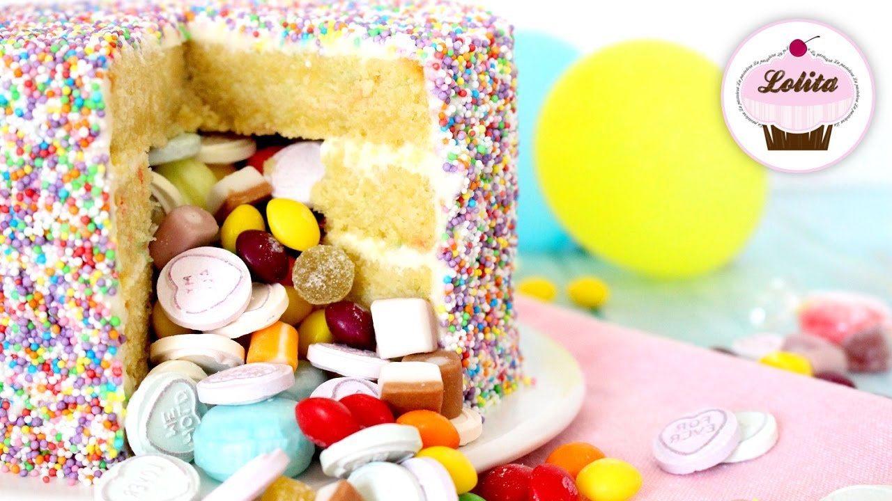 Torta piñata para un cumpleaños infantil