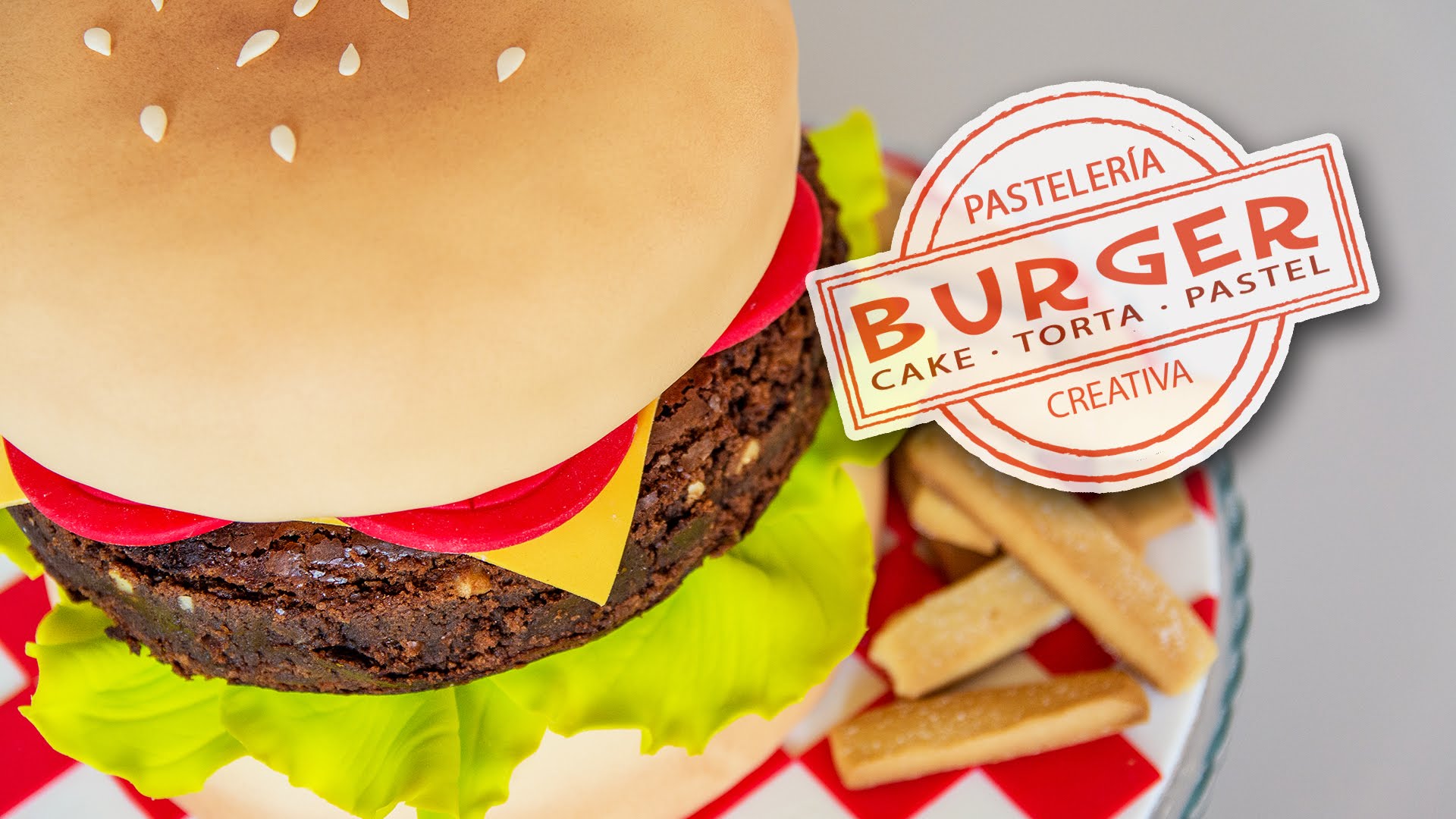 Tarta hamburguesa - burger cake
