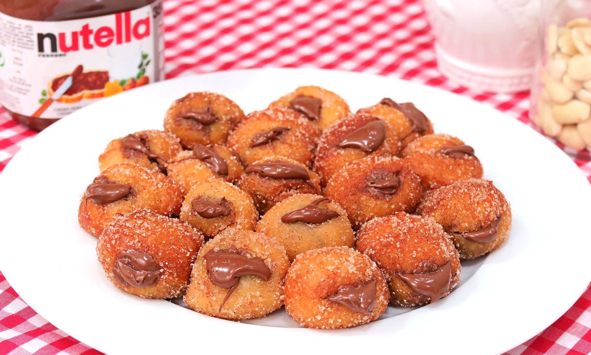 Buñuelos de Viento rellenos de Nutella