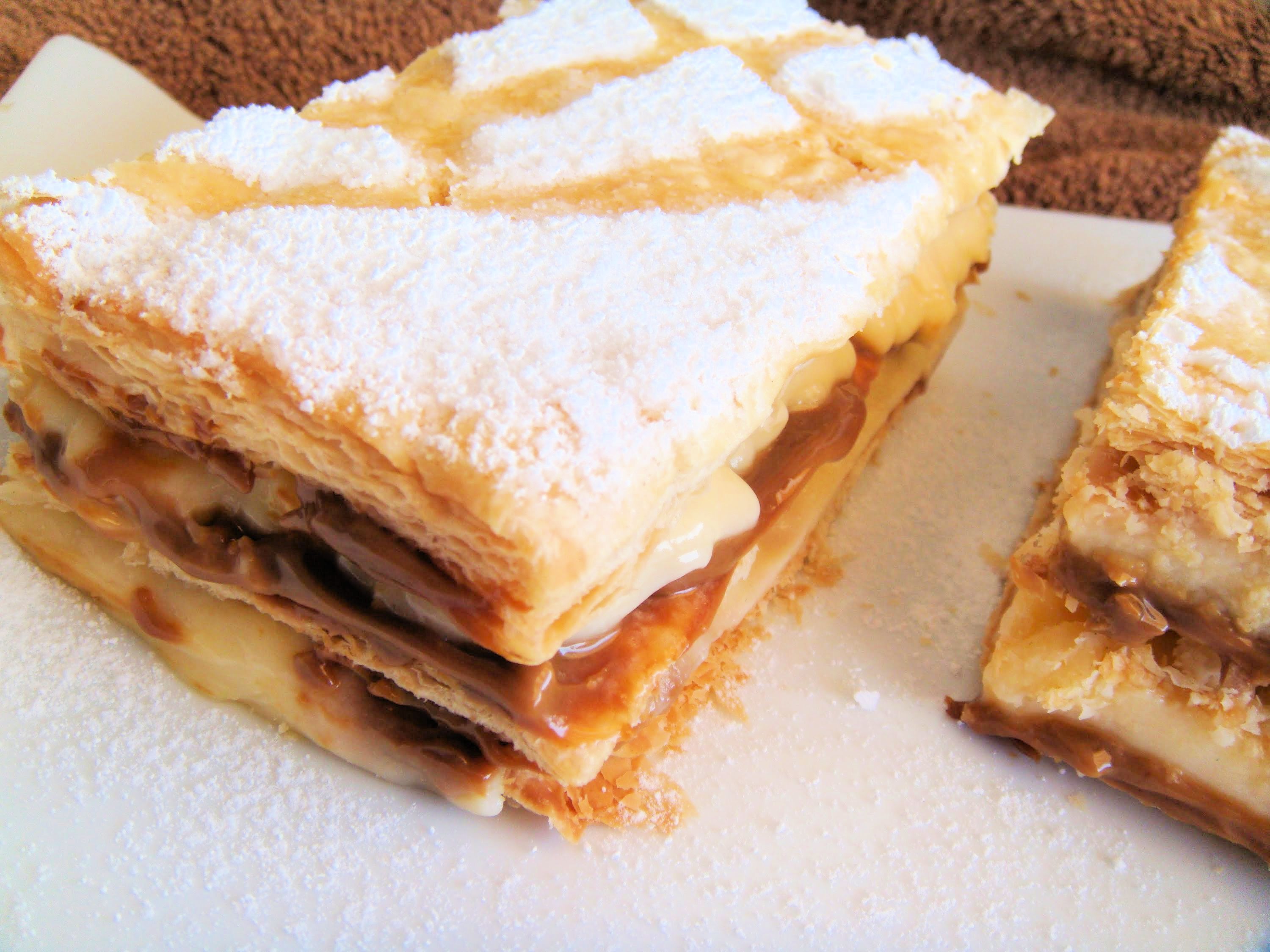 Milhojas de dulce de leche