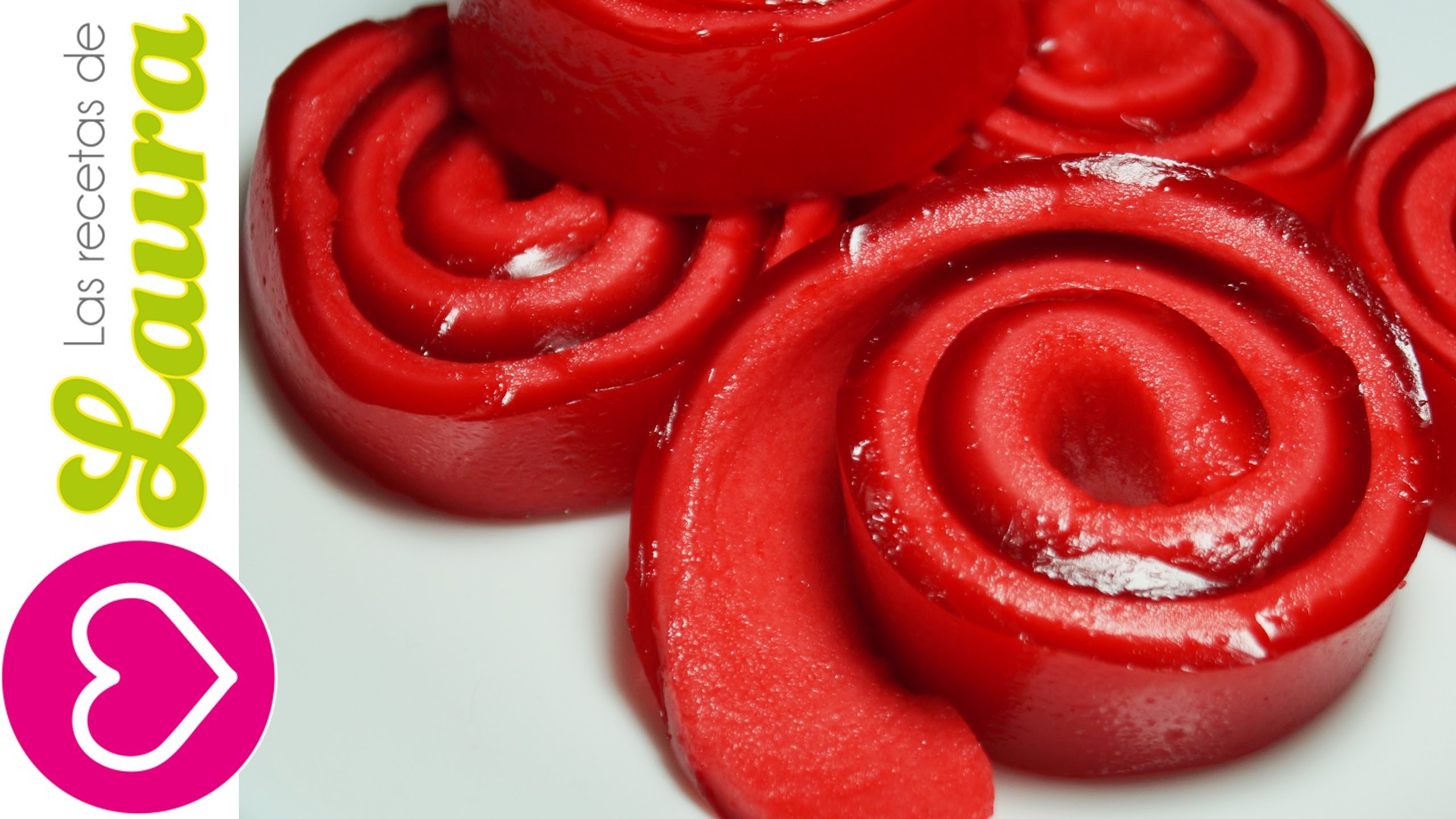 Rollitos de gelatina con malvavisco - 3 ingredientes - Sin horno