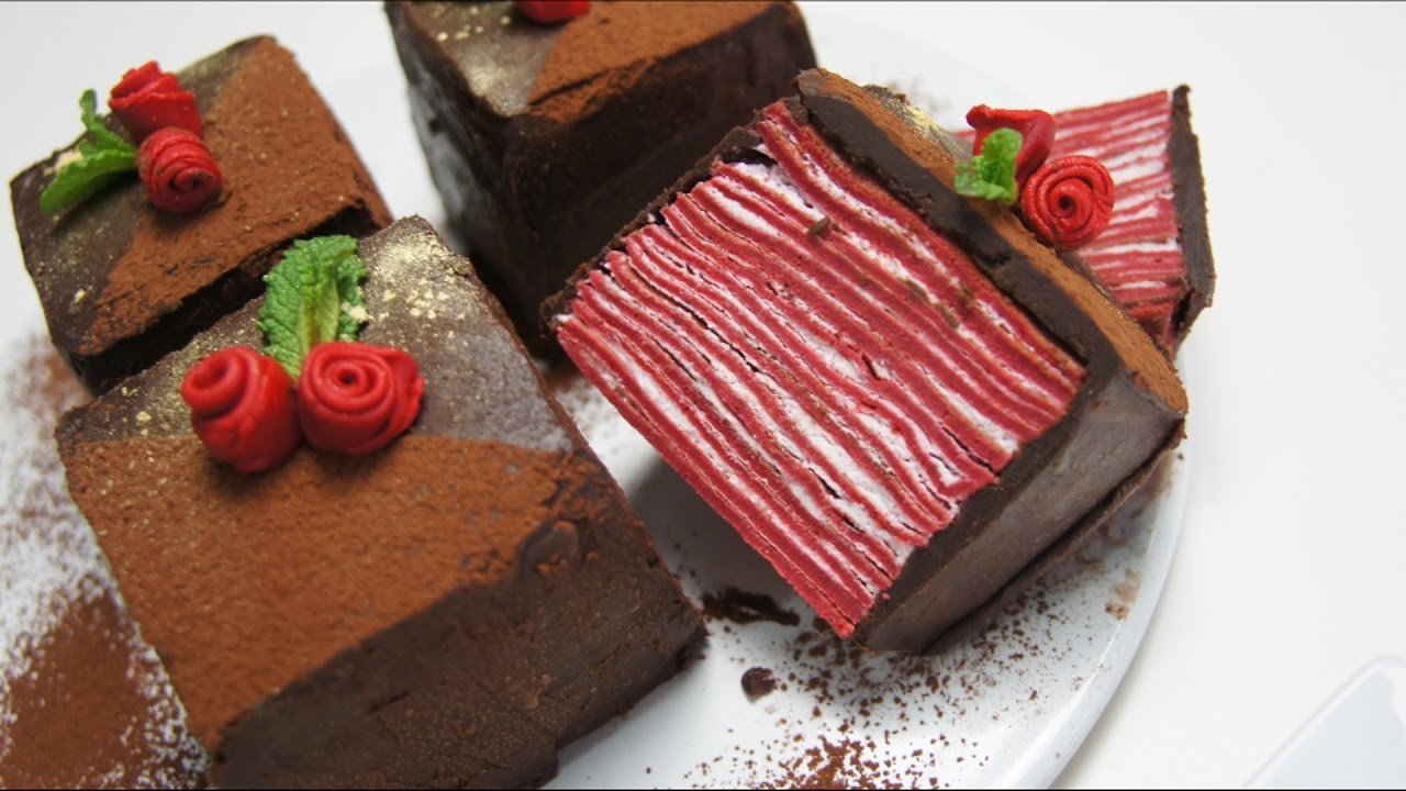 Tarta de creps red velvet